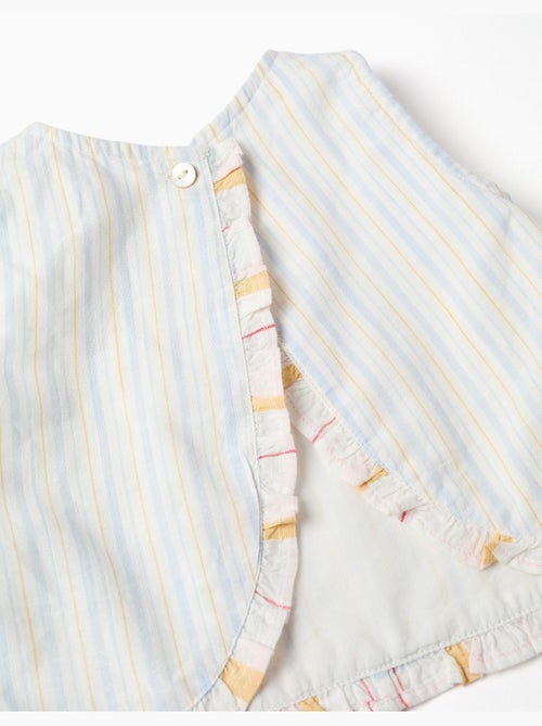Blusa de algodón a rayas + cubrepañal B&S - Kiabi