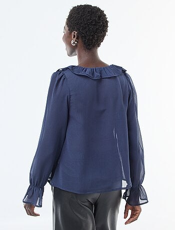 Blusa de amazona en voile transparente