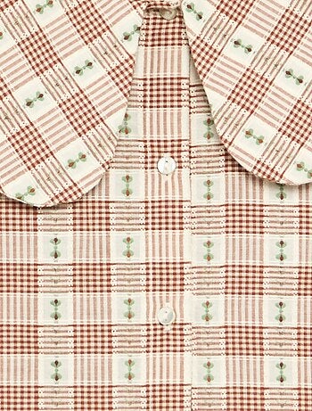 Blusa de cuadros fantasía