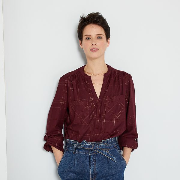 blusas de cuadros mujer