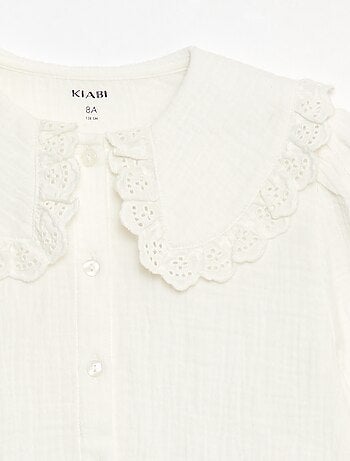 Blusa de doble gasa de algodón