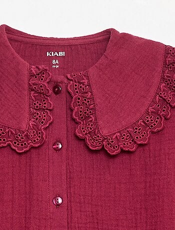 Blusa de doble gasa de algodón