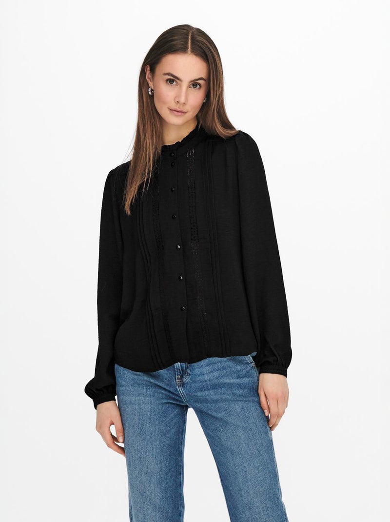 Blusa de encaje 'JDY' NEGRO - Kiabi