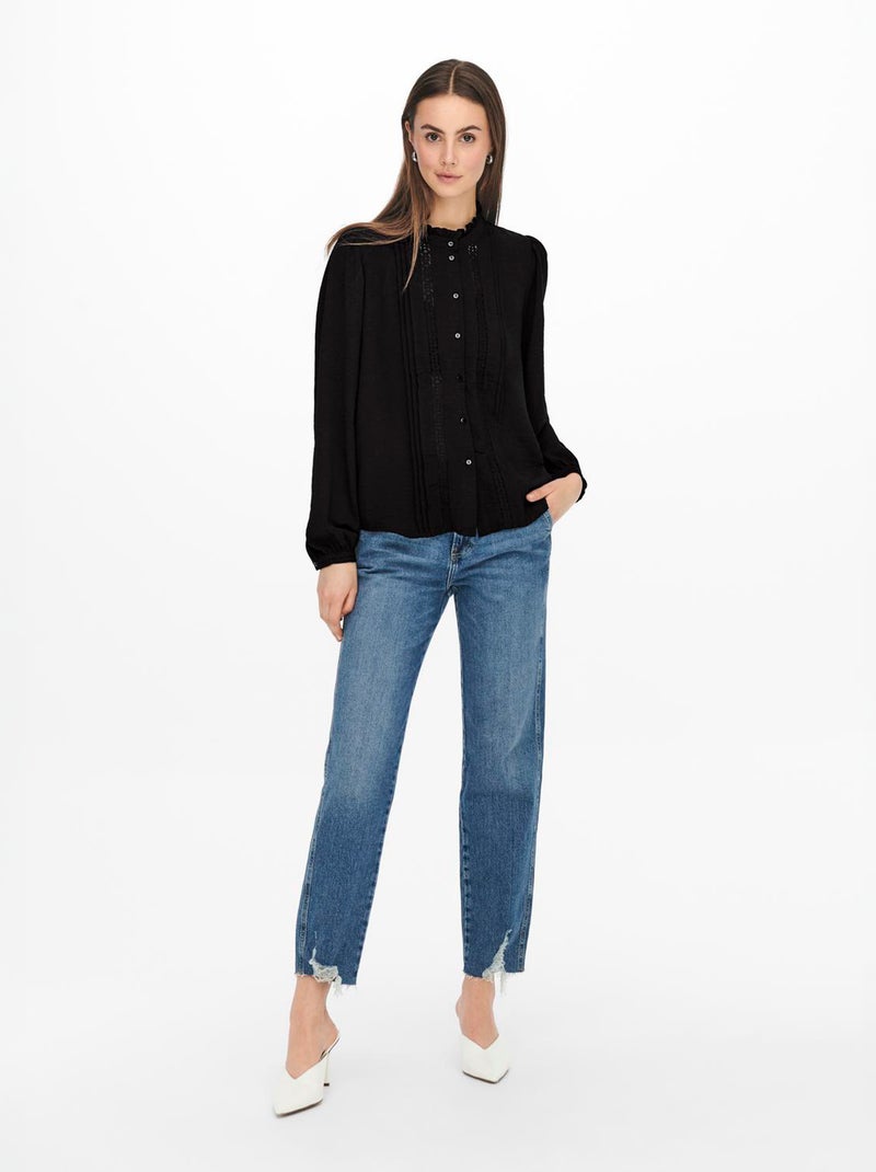 Blusa de encaje 'JDY' NEGRO - Kiabi