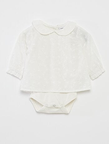 Blusa de fiesta con body incluido