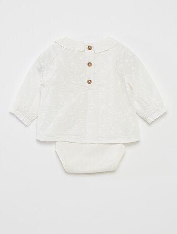 Blusa de fiesta con body incluido