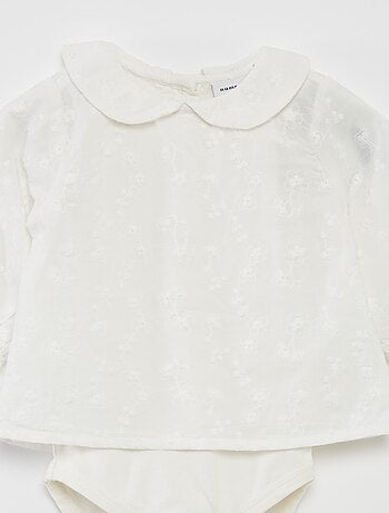 Blusa de fiesta con body incluido