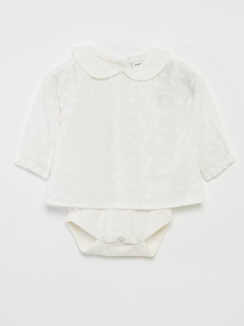 Blusa de fiesta con body incluido - Kiabi