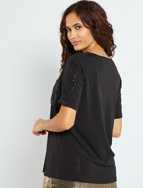 Blusa de fiesta - negro - Kiabi - 16.00€