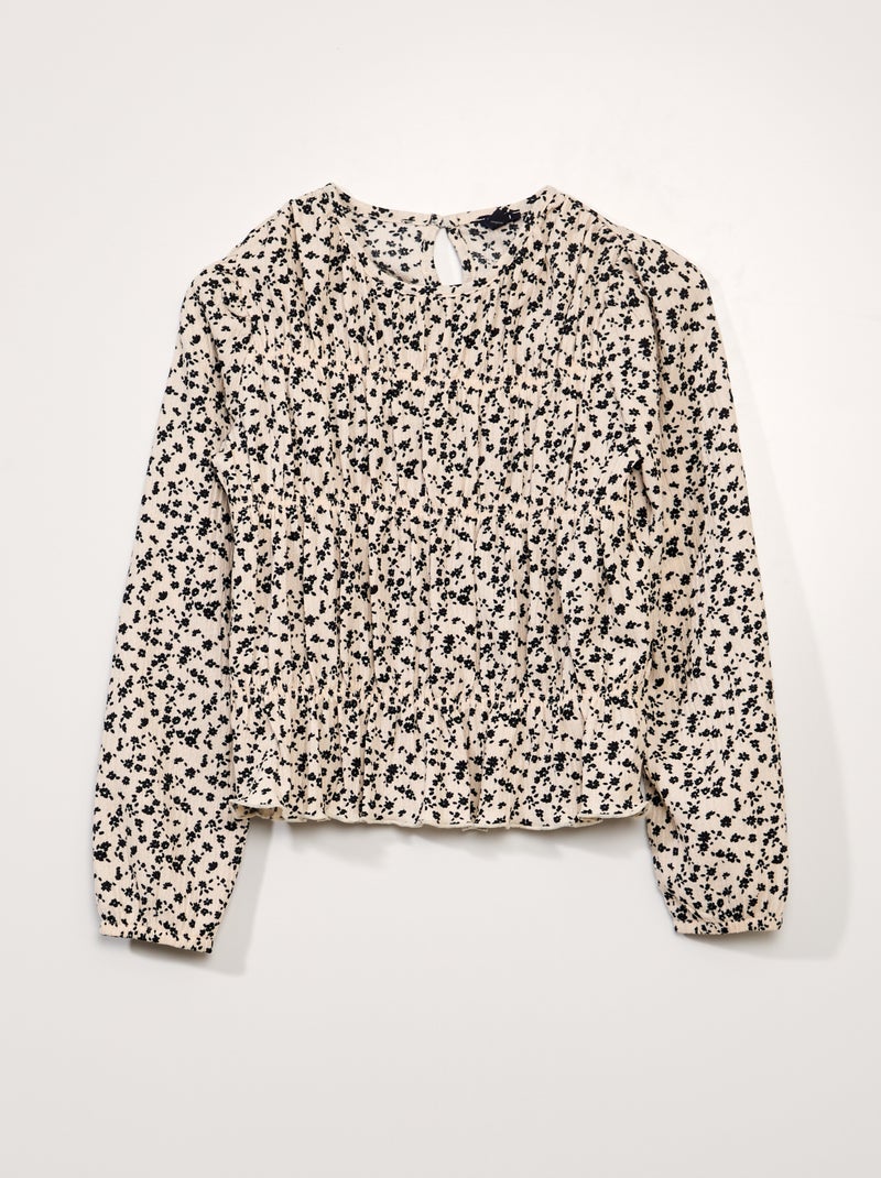 Blusa de flores BLANCO - Kiabi