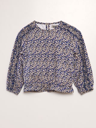 Blusa de flores con volantes