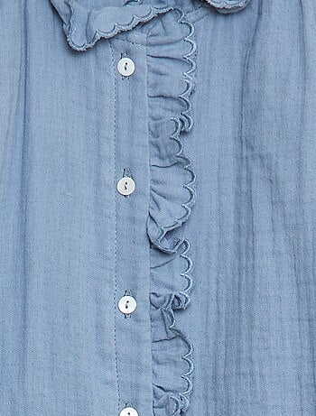 Blusa de gasa de algodón