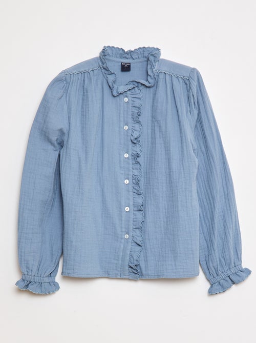 Blusa de gasa de algodón - Kiabi