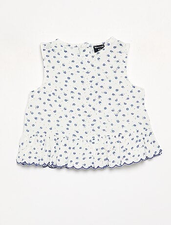Blusa de gasa de algodón