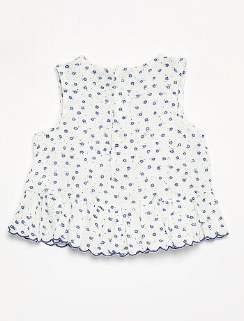 Blusa de gasa de algodón