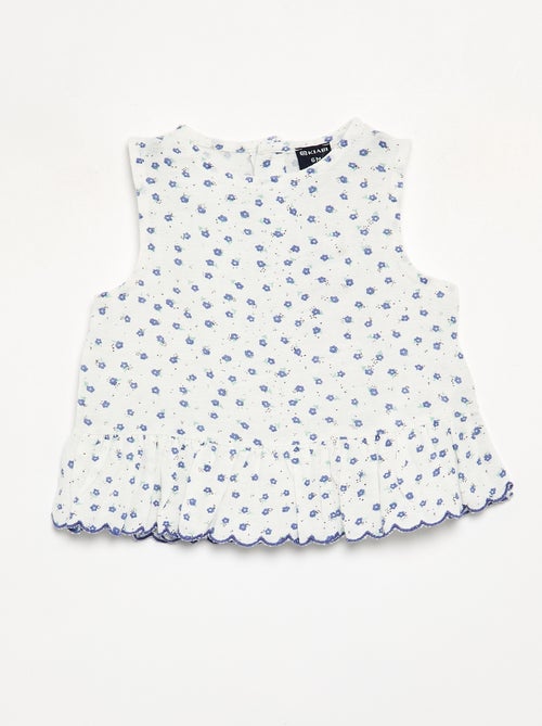 Blusa de gasa de algodón - Kiabi