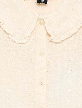 Blusa de gasa de algodón