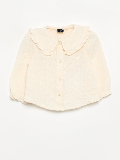Blusa de gasa de algodón - Kiabi