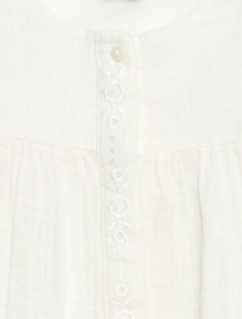 Blusa de gasa de algodón