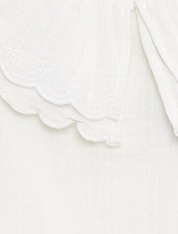 Blusa de gasa de algodón