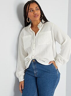 Blusas de tallas grandes para mujer - Kiabi