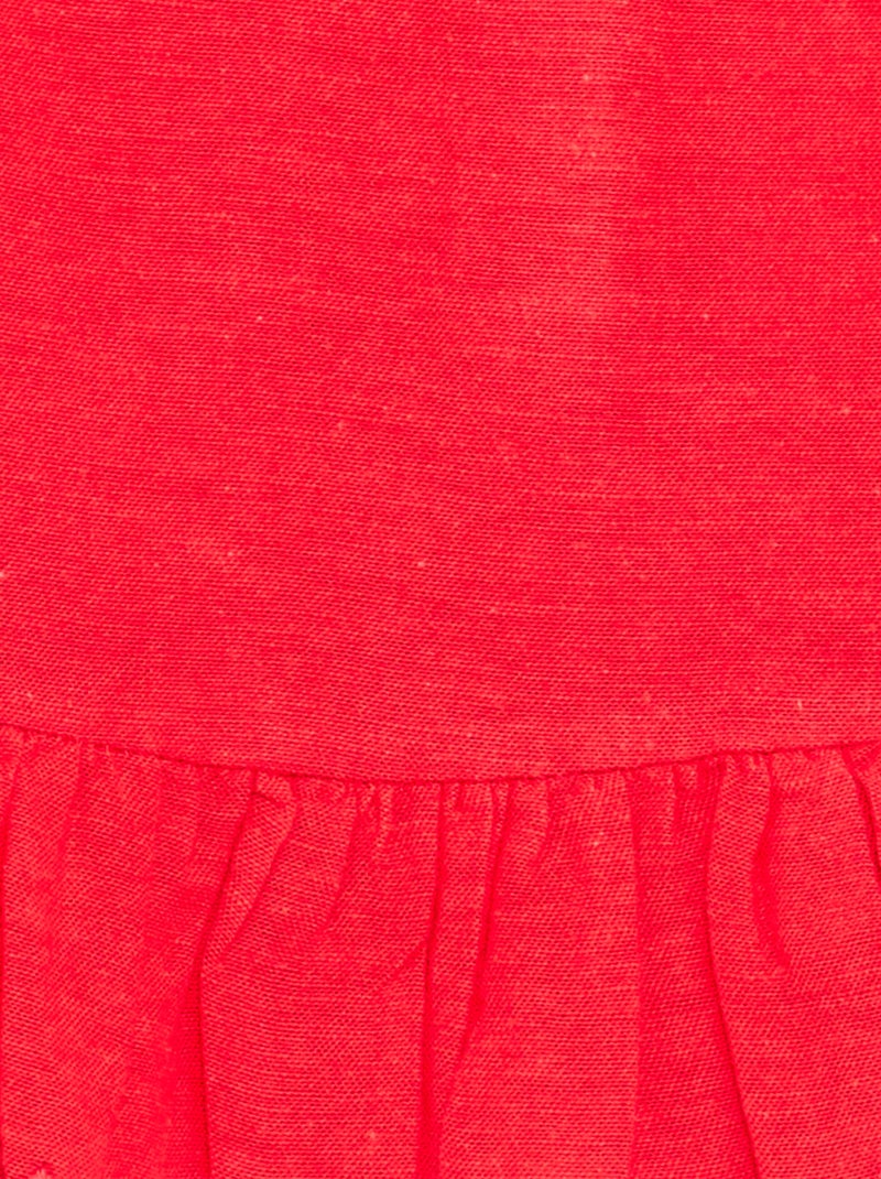 Blusa de gasa de algodón Rojo - Kiabi