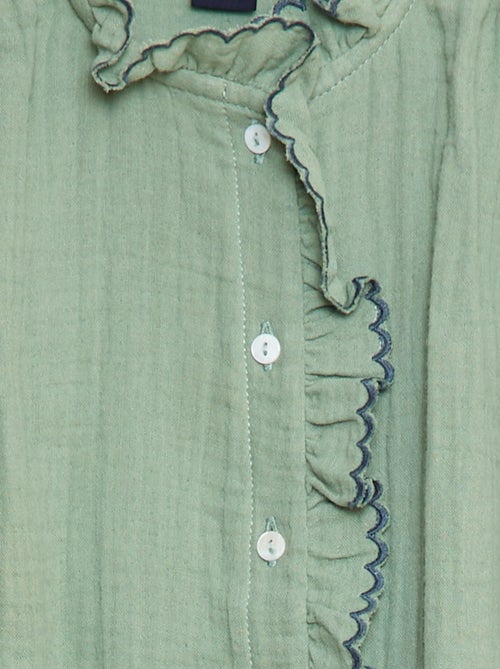 Blusa de gasa de algodón - Kiabi