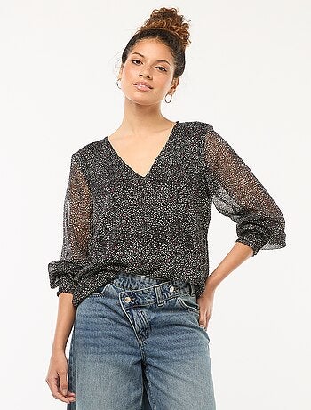 Blusa de gasa estampada 'JDY'