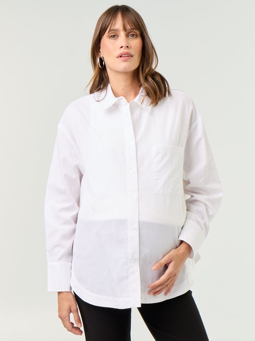 Blusa de lactancia con abertura lateral - Kiabi Blusa de lactancia con abertura lateral - Kiabi