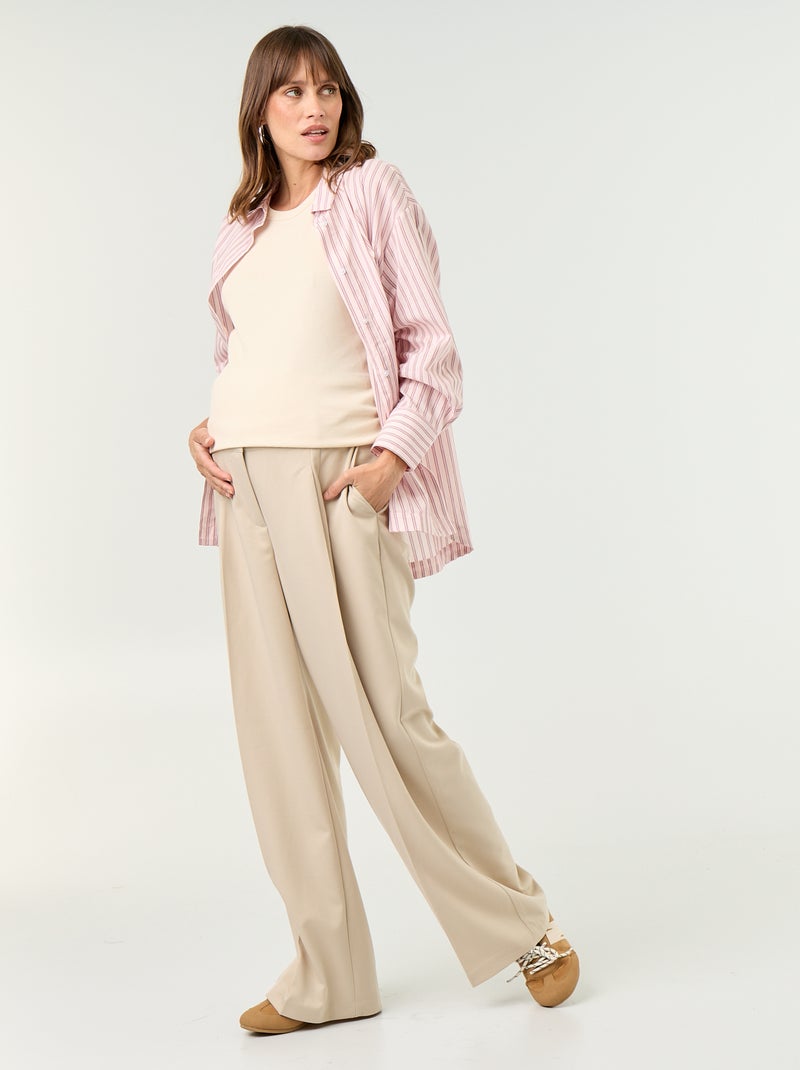 Blusa de lactancia con abertura lateral Rosa - Kiabi
