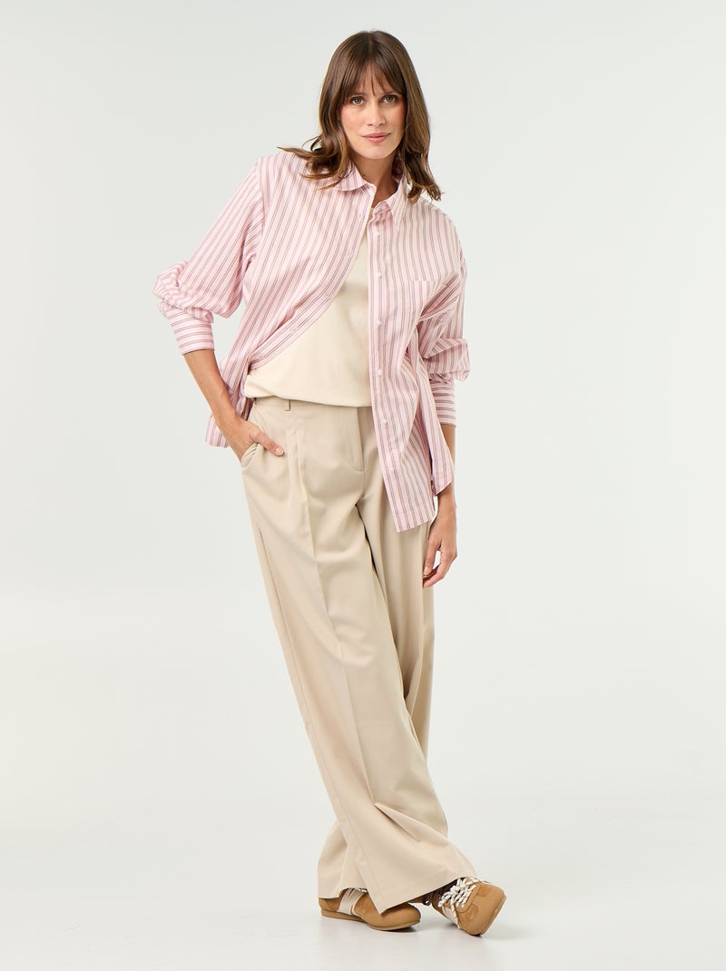 Blusa de lactancia con abertura lateral Rosa - Kiabi