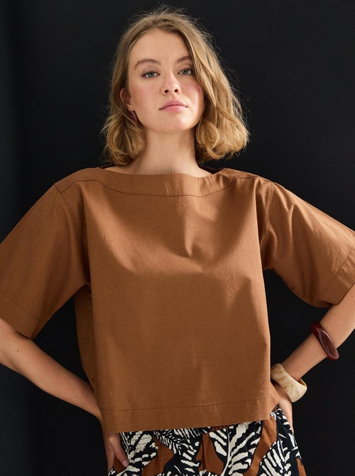 Blusa de lino, MO Fashion - Kiabi