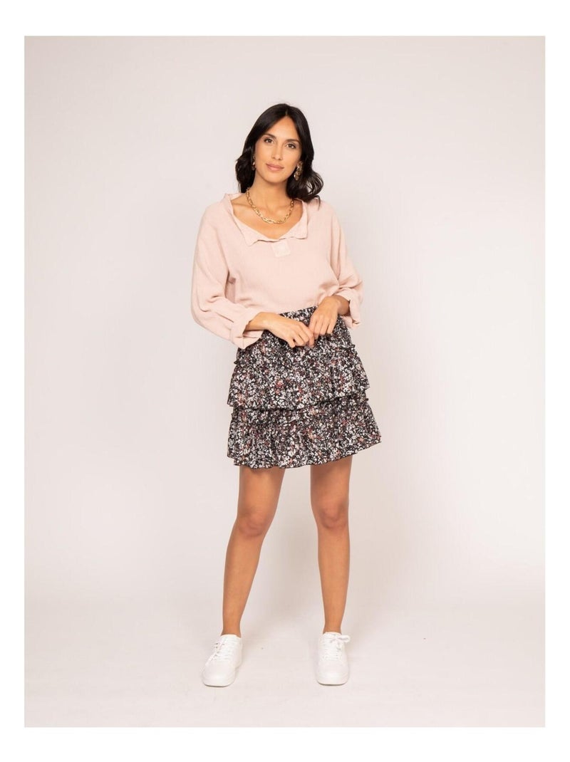 Blusa de manga 3/4 FIORETA Rosa - Kiabi