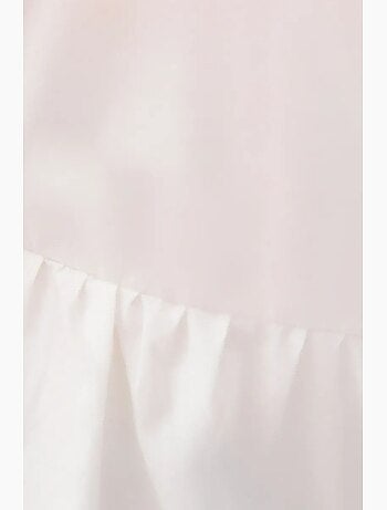 Blusa de manga corta con cuello en v y lazo frontal hiccup