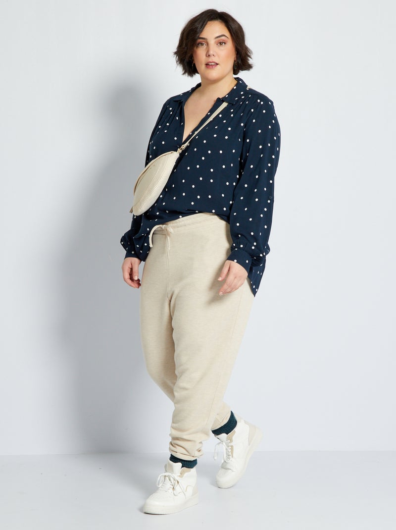 Blusa de manga larga AZUL - Kiabi