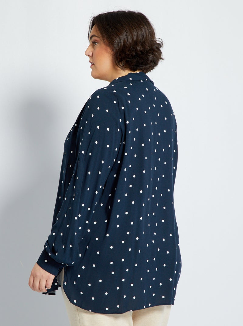 Blusa de manga larga AZUL - Kiabi