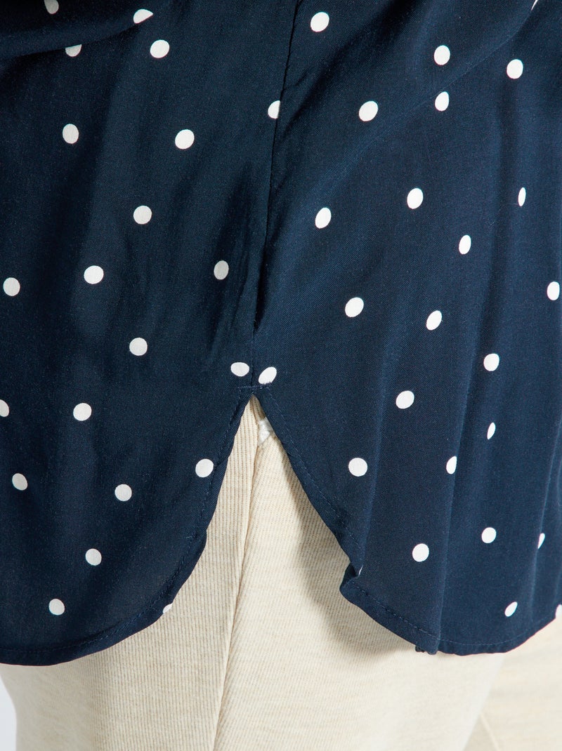 Blusa de manga larga AZUL - Kiabi