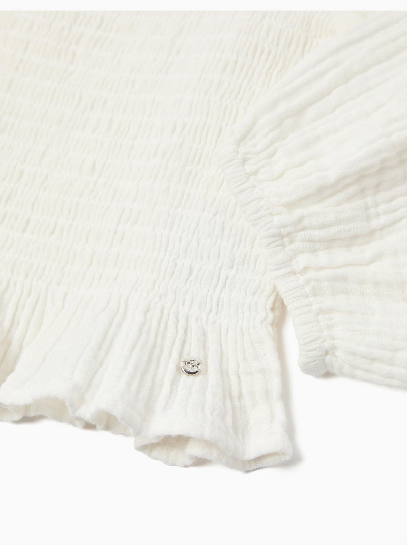 Blusa de manga larga, MO Fashion Blanco - Kiabi