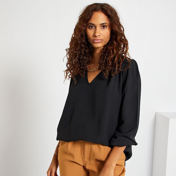 Blusa de manga larga Mujer talla 34 a 48 - Kiabi - 15,00€