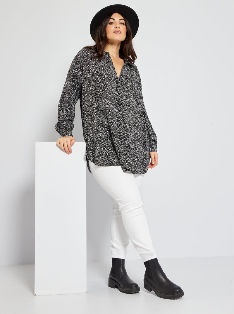 Blusa de manga larga NEGRO - Kiabi