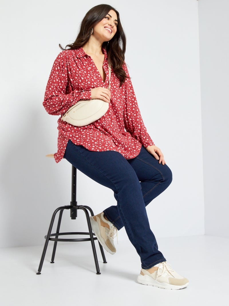 Blusa de manga larga ROJO - Kiabi