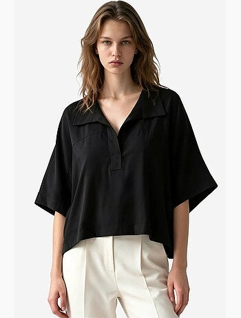 Blusa de mezcla de modal busem