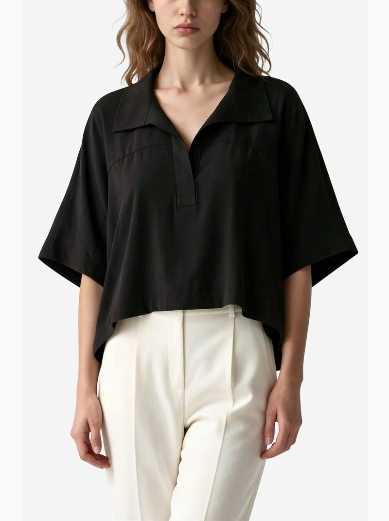 Blusa de mezcla de modal busem Negro - Kiabi