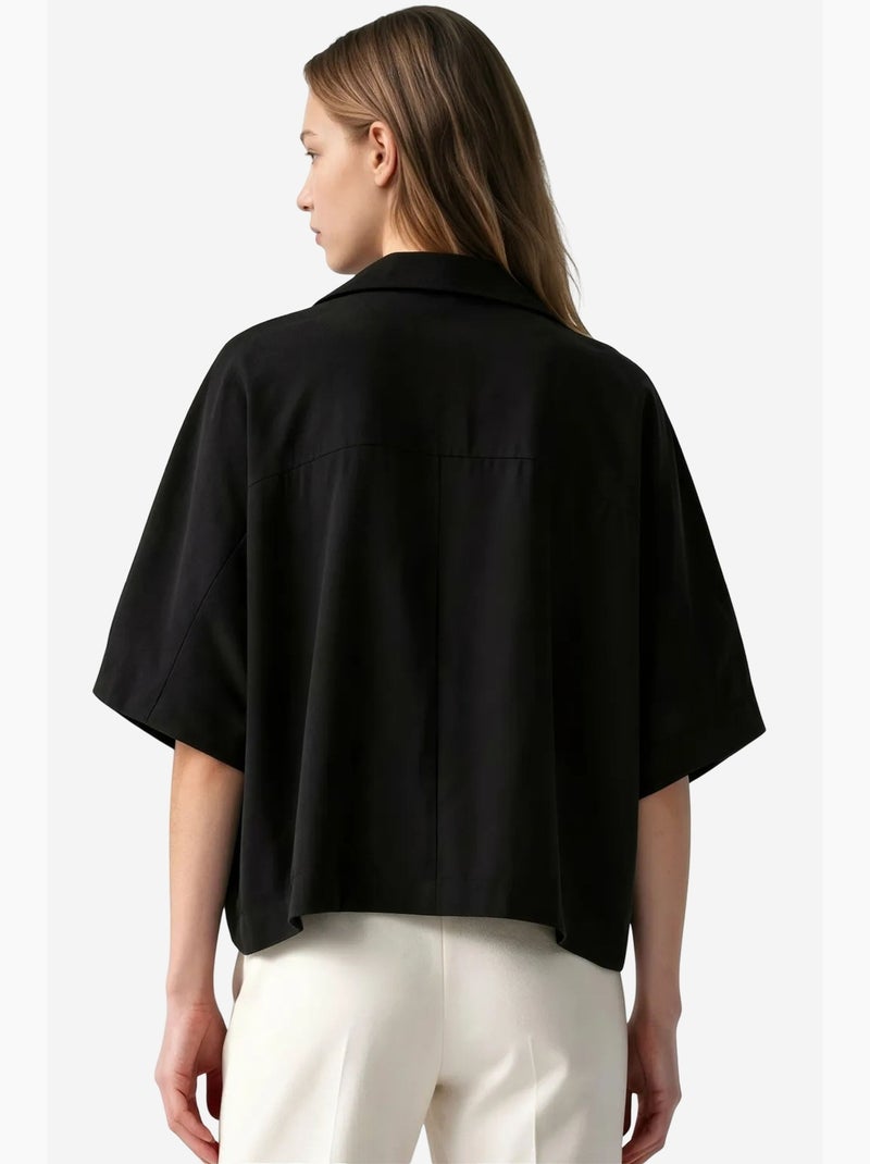 Blusa de mezcla de modal busem Negro - Kiabi