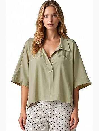 Blusa de mezcla de modal busem