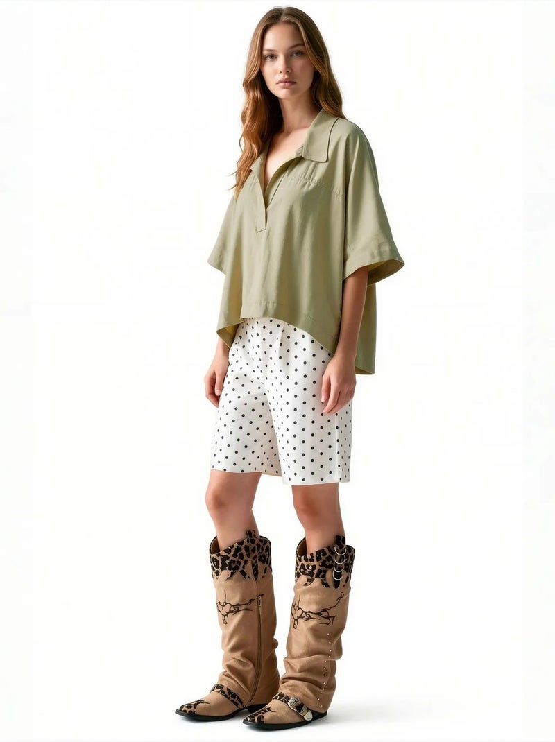 Blusa de mezcla de modal busem Verde menta - Kiabi