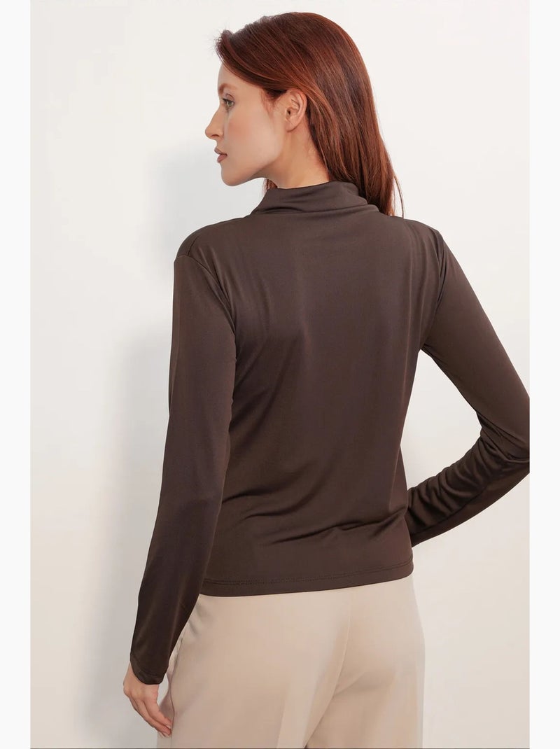 Blusa de mujer bdart Marrón chocolate - Kiabi