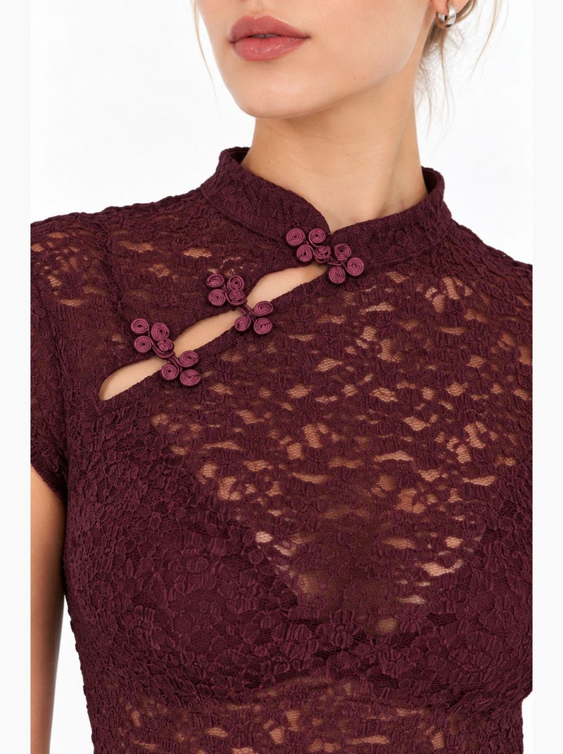 Blusa de mujer busem Rojo burdeos - Kiabi
