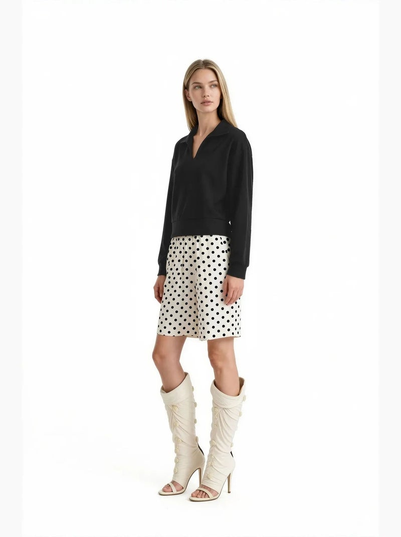 Blusa de mujer de mezcla de modal busem Negro - Kiabi