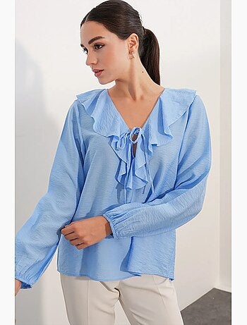 Blusa de mujer de mezcla de viscosa bdart